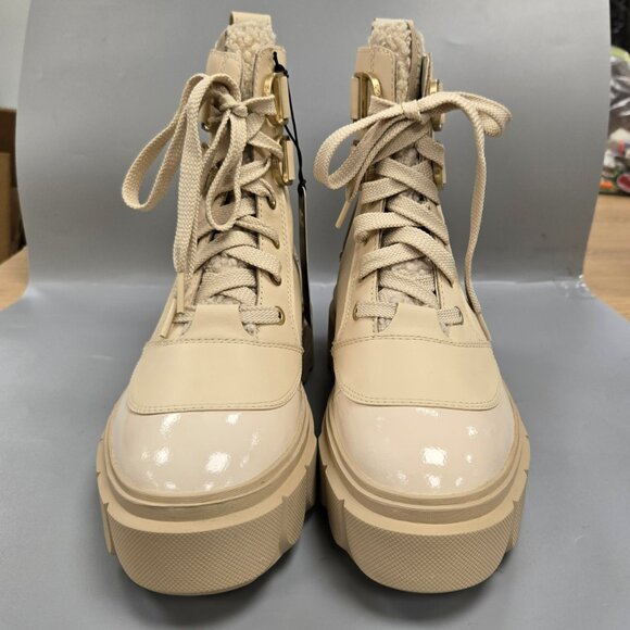 SOREL Caribou X Cozy Lace Up Boot Bleached Ceramic Oatmeal Beige Size 8 - Picture 11 of 15